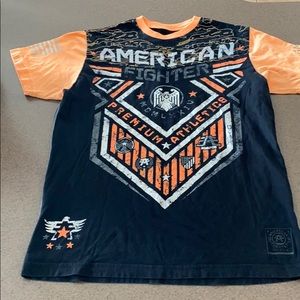 American Fighter Black and Orange T-Shirt
